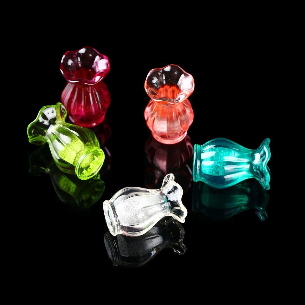 1:12 красочных кухонных украшений, мини-керамический горшок, кукольный домик, декор, миниатюры, ваза