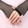 Женские сексуальные панк сетчатые перчатки варежки варежки без пальцев