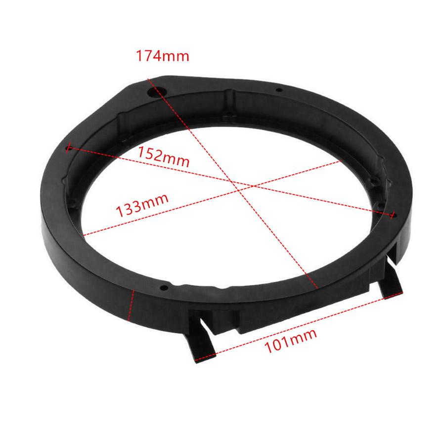 2 пары переходных пластин для динамиков 6,5" для Honda с жгутом