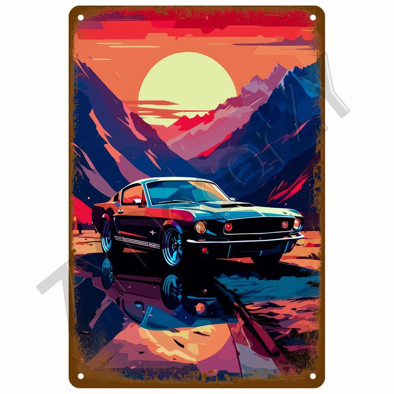 Retro Tin Sign Bar Cafe Club Garage Car Pub Vintage Metal Sign Plaque Painting Motorcycle Iron Home Decoration Wall Decor Art