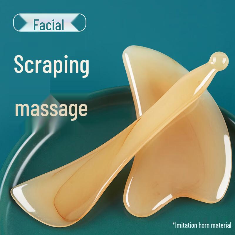 Набор Гуа Ша и меридианной палочки из имитации рога быка