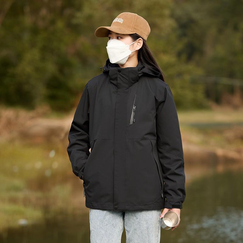 Womens 3-in-1 Waterproof Windproof Outdoor Jacket With Fleece Liner Hiking Camping Trekking Winter Fall