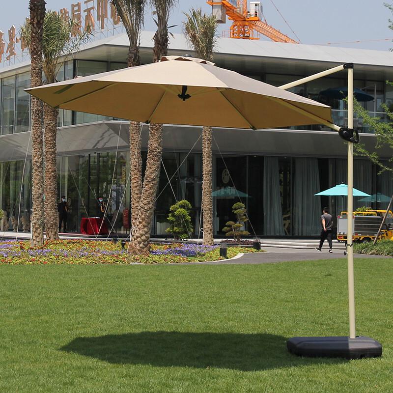 Outdoor Patio Roman Sunshade Umbrella with Base