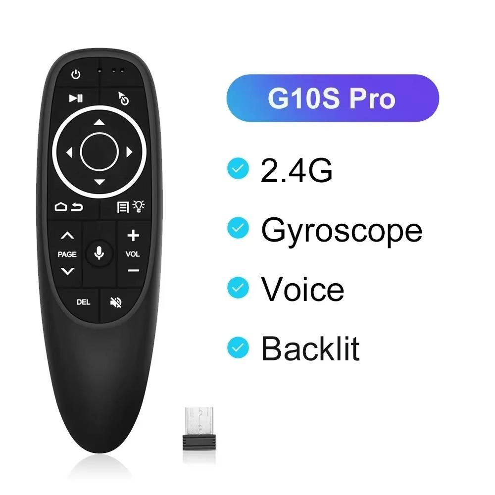 G10s 2.4G Беспроводной голосовой пульт ДУ с гироскопом и мини-клавиатурой для Smart TV