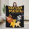 The Lion King Simba Anime Blankets Velvet Anime Warm Throw Blanket for Outdoor Travel Bedspread