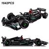 1642 шт. Технические F1 W14 E Производительность Скоростной автомобиль Строительные блоки Кирпич Совместимая модель транспортного средства DIY Игрушки Подарок детям Малыш