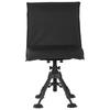 Hunting Chair, 360° Silent Swivel, Foldable Portable Blind Chair, Heavy-Duty Steel Frame Ground Stool Seat, with Seat Cover, Anti-Sink Swivel Feet,