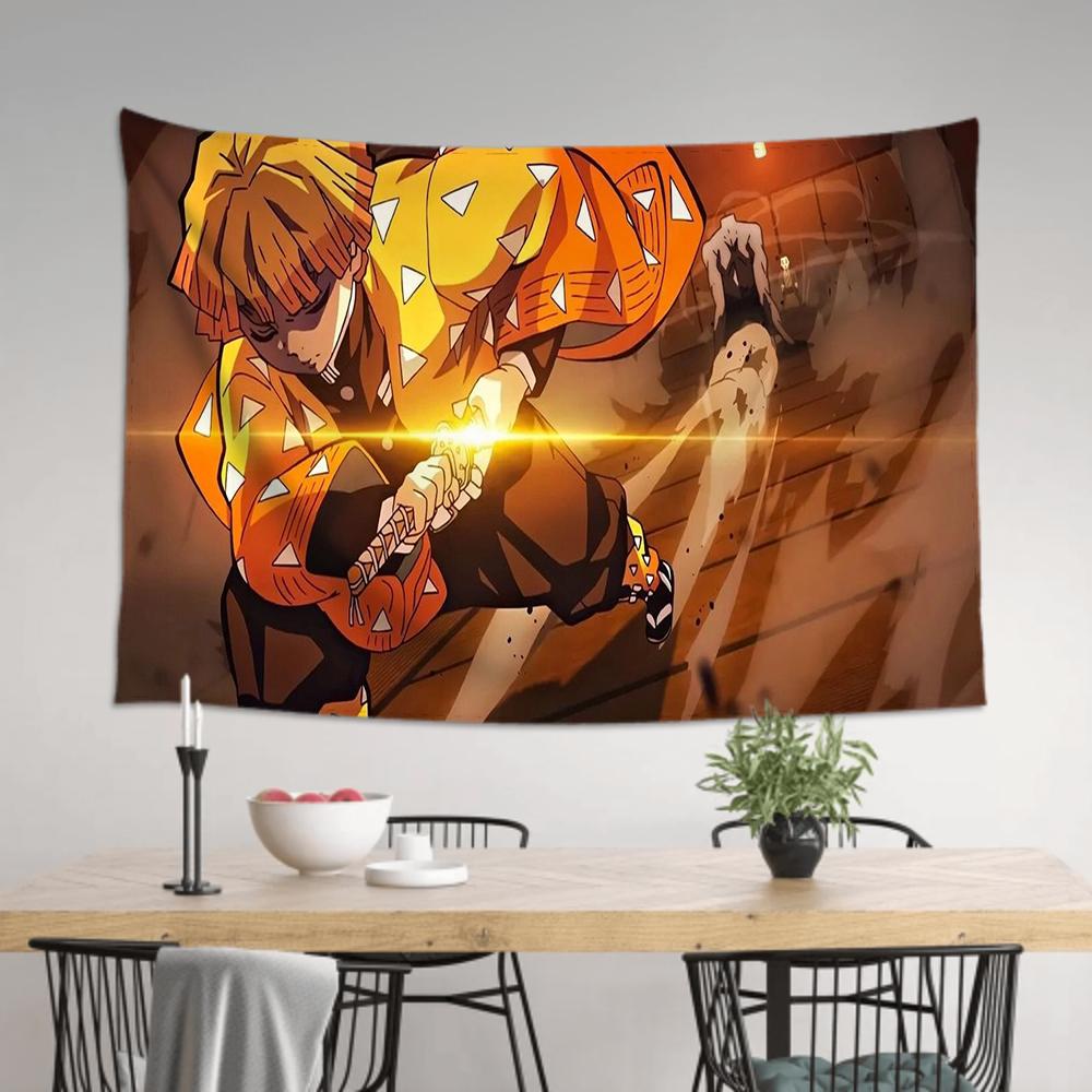 AAgatsuma ZZenitsu Tapestry Room Decor Wall Cloth Party Hanging Background Room Decor Baby Room
