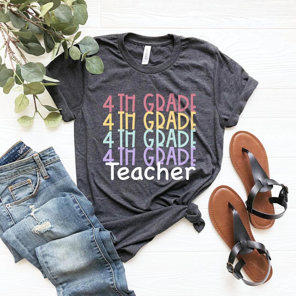 Fourth grade tshirt, kindergarten teacher tee, teacher shirts 4th grade, oh hey fourth grade teacher shirt, 4th grade squad,