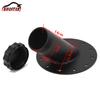 12.5cm Aluminum Billet Fuel Cell Fuel Surge Tank Cap 12 Bolts Fuel Cap 45 Degree Filler Neck