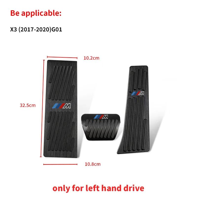 KWYP9 Hot Foot Rest Fuel Brake Gas Pedal Pads Covers Car Accessories For BMW 3 5 series M3 M4 E90 F10 F30 F15 F25 F20 F32 F48 X5
