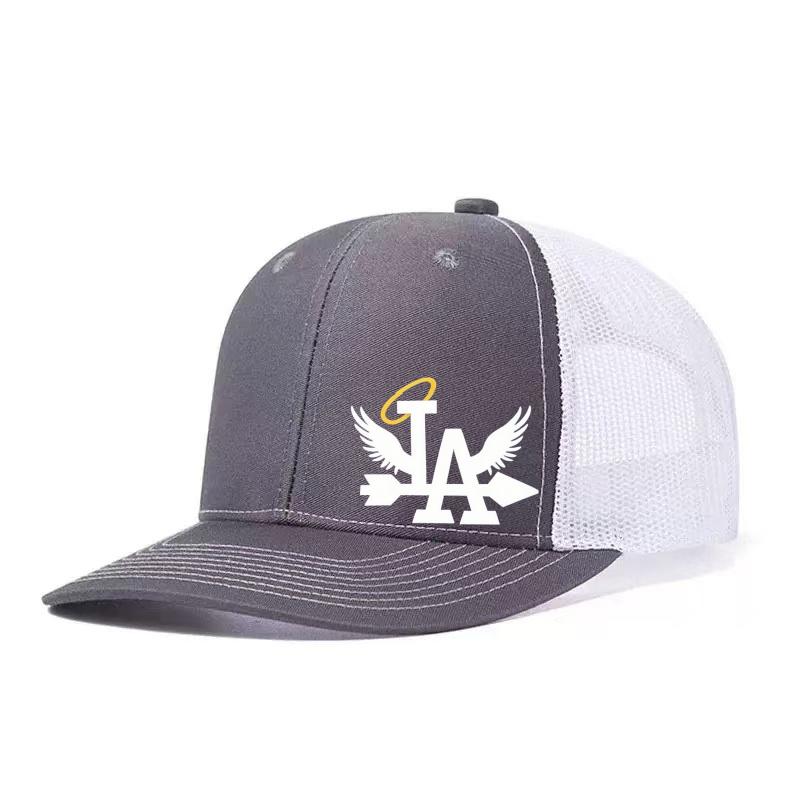 Регулируемая бейсболка с принтом La Angel Классическая Snapback Шляпа Папы Дышащая Сетчатая Кепка Тракер Кепка для Гольфа Рыбалки Защита от Солнца для Активного Отдыха