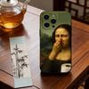Смешной мем с Моной Лизой Чехол для телефона Силиконовый Мягкий Для IPhone 17 16 15 14 13 12 11 X XR Plus Pro Max Plus