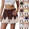 Women's Patchwork Casual Lace New Shorts Hook Flower Vacation Lace Hot Pants Shorts