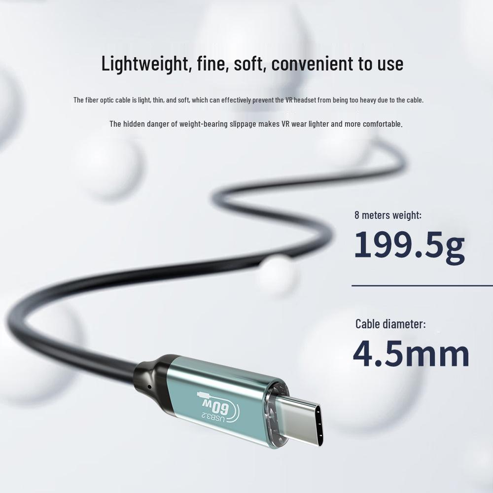 Оптический USB 3.1 Type-C кабель для 10G VR, фотосъемки с подключением к компьютеру и видеоконференций