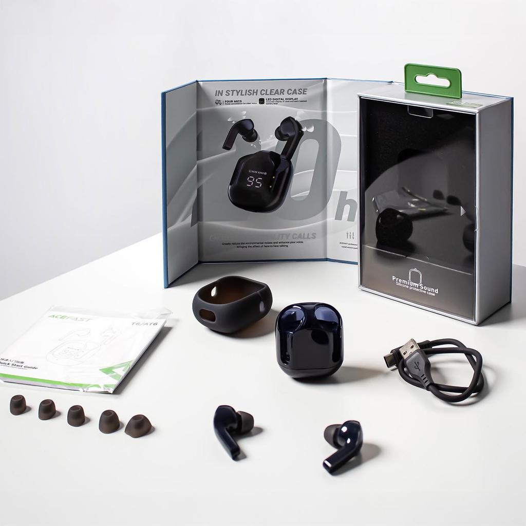 Acefast T6 In-Ear Wireless Bluetooth TWS Earbuds - Blue