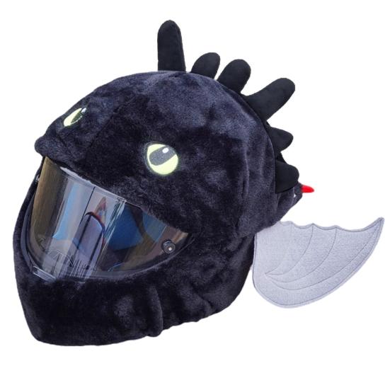 Чехол для шлема с героями мультфильмов, супер мягкий, устойчивый к выцветанию, фланелевой чехол в стиле аниме, тематический чехол для мотоциклетного шлема, подарок для вождения, принадлежности для вождения