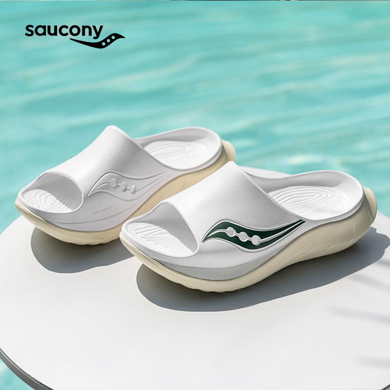 SAUCONY Бестселлер Расслабляющие Спортивные Бесшумные Нескользящие Устойчивые к запаху Защищающие от натирания Быстросохнущие Антибактериальные Массажные Шлепанцы Унисекс Сандалии S28903-4
