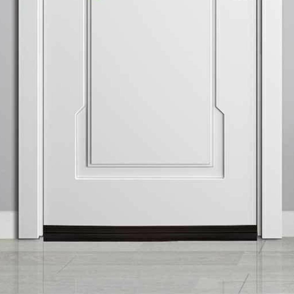 Door Edge Strip Bottom Sealing Self Adhesive Dust Proof Soundproofing Weather Protection Trim Brown