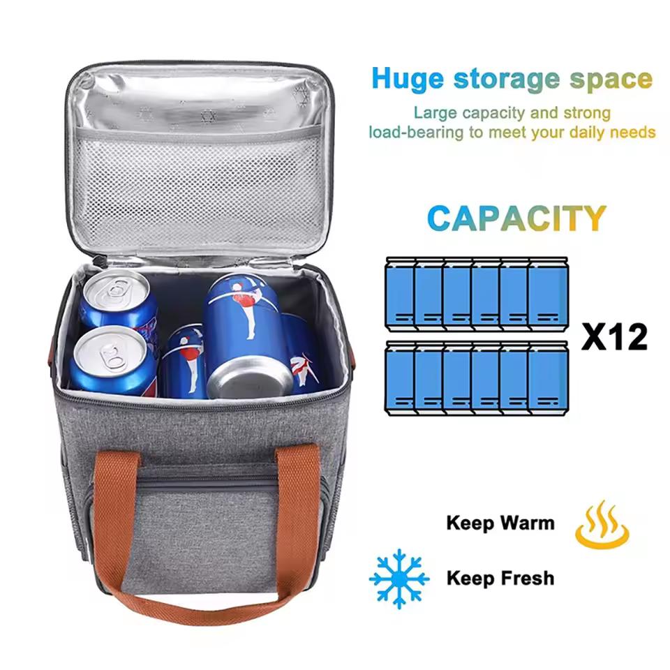Picnic Bag Kitchen Organizer Lunch Box Bento Bag Refrigeration Insulation Outdoor Fresh-keeping Lunch Bag Can Be Carried by Hand