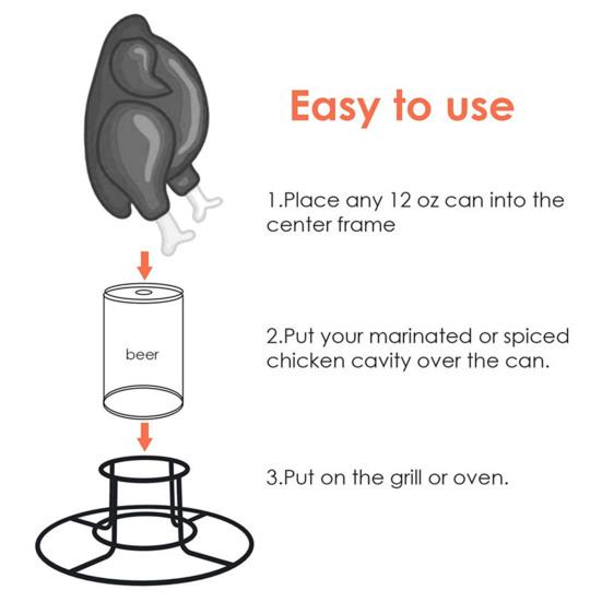 Подставка для курицы из нержавеющей стали Yousheng для гриля, духовки, пивной банки, подставка для курицы, вертикальная жаровня для приготовления пищи на открытом воздухе и в помещении