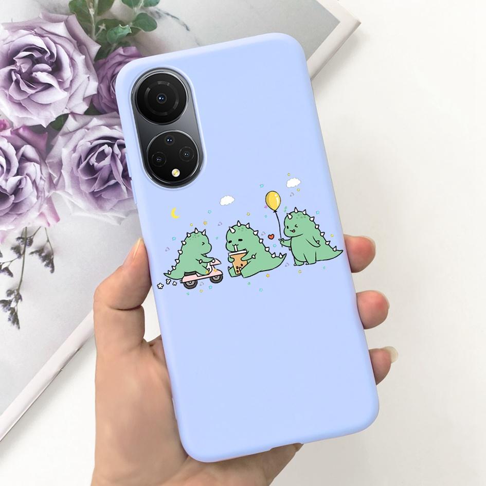 For Honor X7 X7a Case Lovely Duck Astronaut Soft Silicone Matte Phone Cover For Honor X7b CLK-LX1 Funda X 7b X 7a HonorX7 Bumper