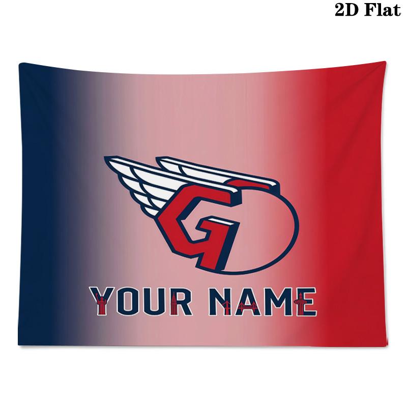 Custom Name Cleveland Guardians Printed Tapestry – Wall Hanging for Bedrooms, Dorms, and Home Decor