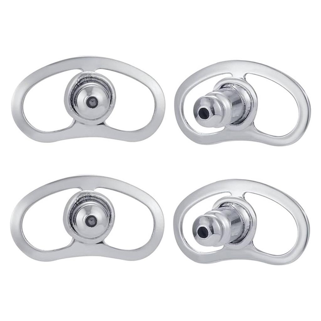 Set of 4 Adjustable Earring Support Backs for Large Earrings Practical Ear Closures Plug Ear Lobe Support Patches