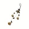 1 String of Wind Chimes with Chinese Alloy Fan Design - Outdoor Accessories with Ethnic Style, Perfect for Home Decor and As Car Hanging Ornaments