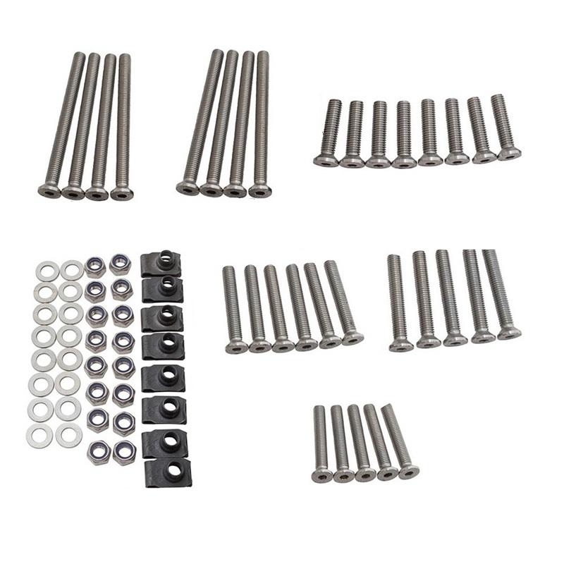 4 Door M8 Stainless Steel Hinge Bolts Door Kit Front Rear For Land Rover Defender 110