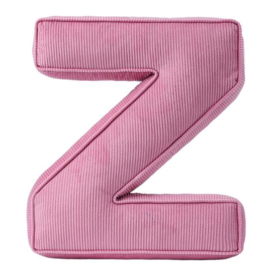 Розовая вельветовая подушка-буква от A до Z, английский алфавит, декоративная подушка для дивана, спальни, гостиной