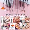31Pcs Nail Brush Pen Set Nail Art Liner Brush UV Gel Painting Acrylic Nail Tool