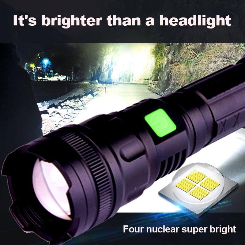 USB Rechargeable Tactical Flashlight Manufacturer High Powered Led Torch Flash Lights For Outdoor Camping Daily
