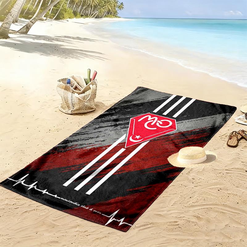 Mouloudia Club d'oran Print Beach Towel, Large Soft Quick Dry Towel for Beach Camping Swimming