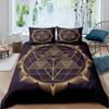 Комплект пододеяльника Мандала в богемном стиле, полиэстеровый чехол для одеяла размера кинг, квин для подростков и взрослых, постельный комплект с наволочкой
