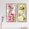 5D Needlework Diy Diamond Painting Cross Stitch Rose Diamond Embroidery Flower Vertical Print Round