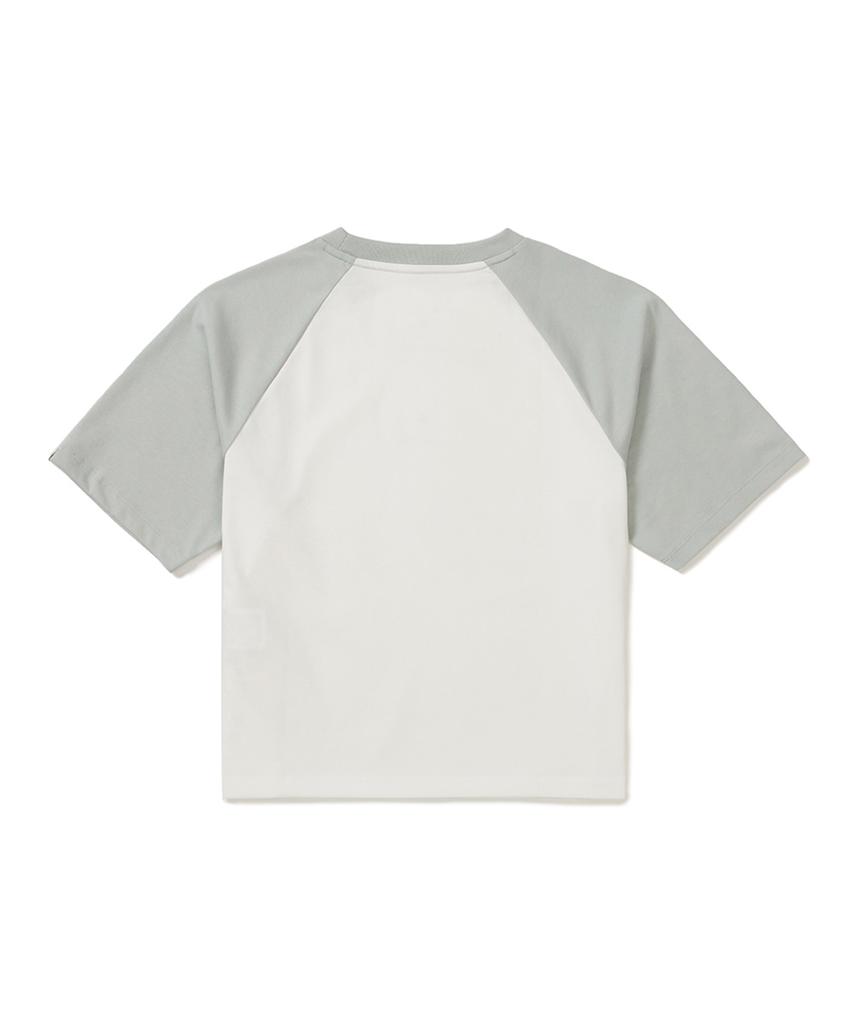 SNOWPEAK APPAREL Aerocool Women'S Color Block Crop Short Sleeve T-Shirt (S25Mwfts75) Mint