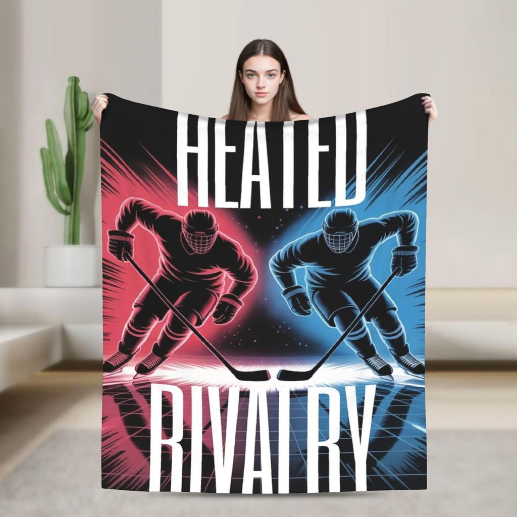 Heated Rivalry Banana Blankets Shane and Ilya Wool Awesome Soft Throw Blankets for Home Restaurant Autumn/Winter