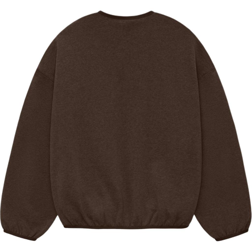 Fear of God Мужские топы Essentials Crewneck Heather Wood Brown 192SU244682F