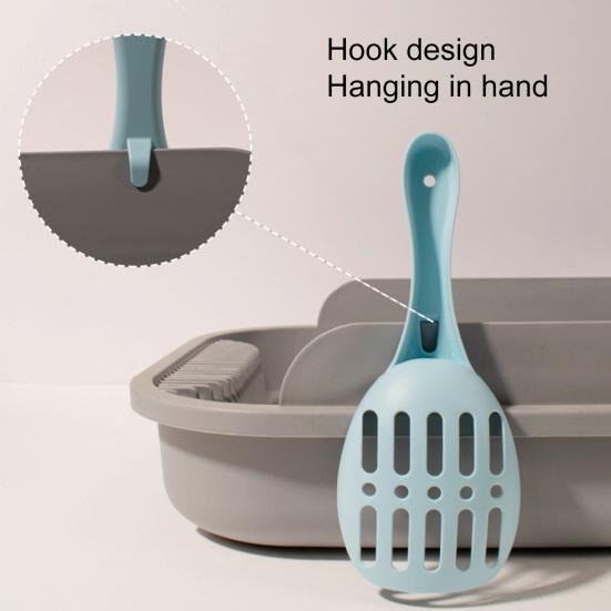 Cat Litter Shovel Wear-resistant Ergonomic Handle Smooth Edge Pet Litter Scoop Cat Shovel Pet Supplies