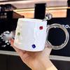Керамическая кофейная кружка, чашка 300 мл, креативная с ручкой, чай для общежития, завтрак, подарок на день рождения