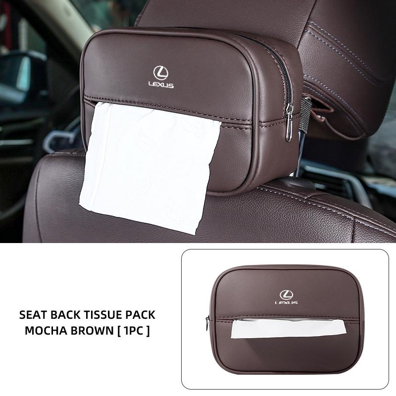 2026 Hot Interior Stickers Car Seatback Organizer Tissue Box Napkin Holder Paper Case Accessories For Lexus IS250 IS200 ES350 GS