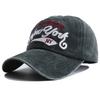 Retro Letter Embroidered Baseball Cap For Women Men Hip Hop Urban Street Style Fishing Snapback Hat Women'S Washed Old Duckbill Cap Gorras Hombre