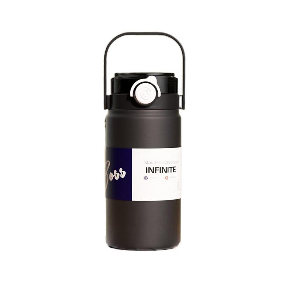 1L/1.2L Thermos Cup Stainless Steel Vacuum Flask Household Straw Thermal Bottle Soprt