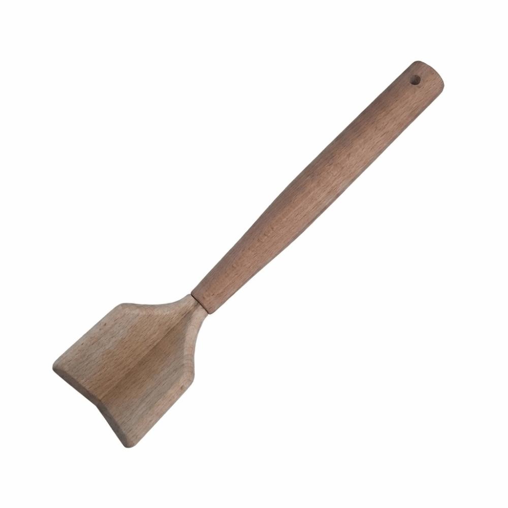 Natural Wood Wooden Ground Beef Masher Durable Potato Crusher Non-Scratch Meat Grinder Cooking