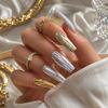 Laser Nail Foil Decals Iridescent Nail Decals Professional Manicure Decals  Nail Decoration