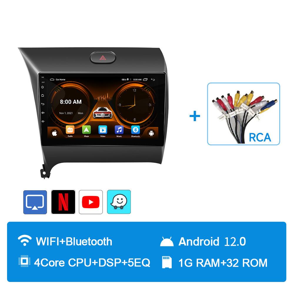 JIUYIN 9" 4G Carplay 2din Android 12 Автомагнитола Мультимедийный Видеоплеер Навигация GPS Для Kia K3 Cerato Forte 2013-2017 3 YD