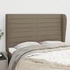 VidaXL Headboard with Ears Taupe 147x23x118-128 Cm Fabric3118098