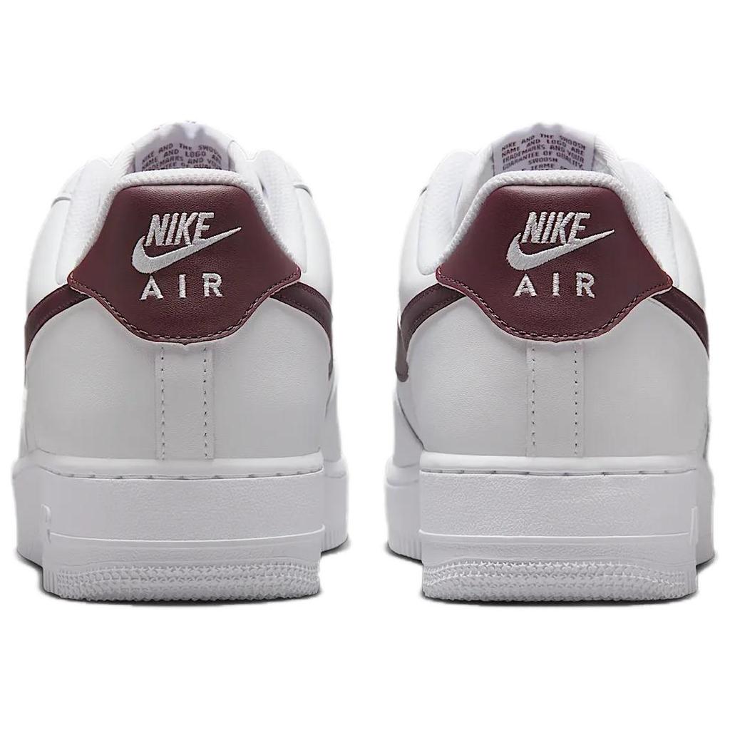 Nike Air Force 1 Low '07 White Burgundy Crush Sneakers FJ4146-112