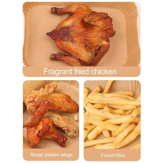 Полезная высокотемпературная маслостойкая одноразовая бумага для выпечки в фритюрницах для кондитерской Бумага для выпечки